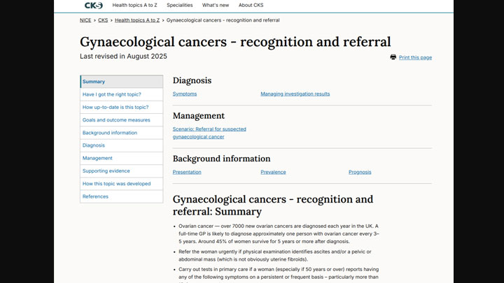 landing page new cks