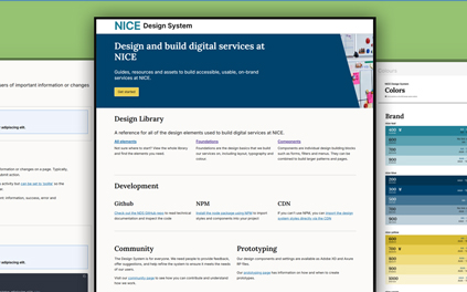 design system case study example scene